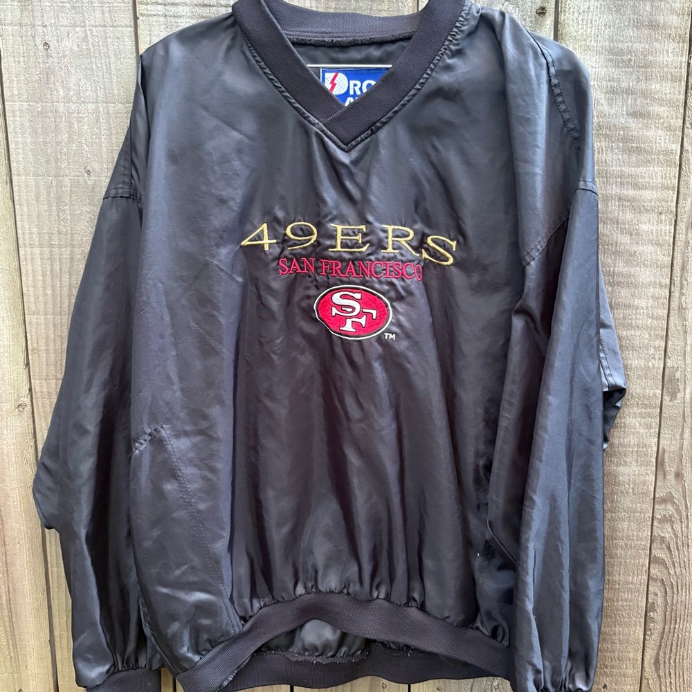 Vintage 49ers San Francisco Black Pullover Jacket
